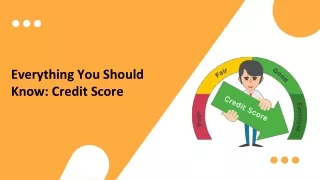 everything you should know credit score