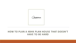 How To Plan A 4bhk Plan House That Doesn’t Have To Be Hard