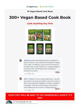300  Vegan Based Cook Book