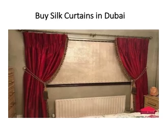 Buy Silk Curtains in Dubai