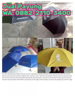 O882·2IIO·ЗㄐOO (WA) Custom Payung Jogja Payung Buat Souvenir