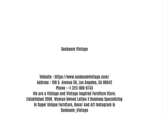 sunbeam vintage