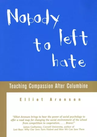 DOWNLOA T  Nobody Left to Hate Teaching Compassion after Columbine