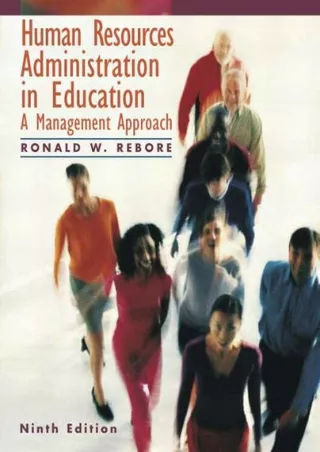 eBOOK  Human Resources Administration in Education A Management Approach