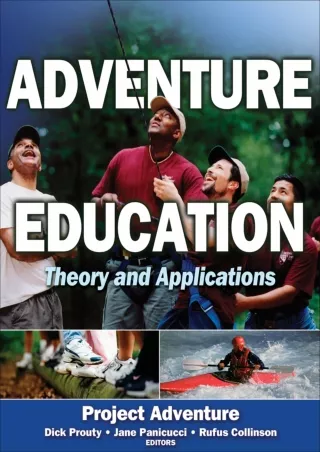 eBOOK  Adventure Education Theory and Applications