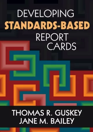 ePUB  Developing Standards Based Report Cards