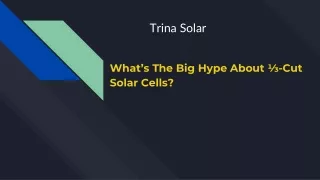What’s The Big Hype About ⅓-Cut Solar Cells_