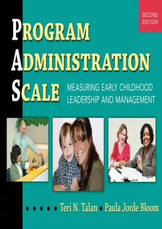 eBOOK  Program Administration Scale PAS  Measuring Early Childhood