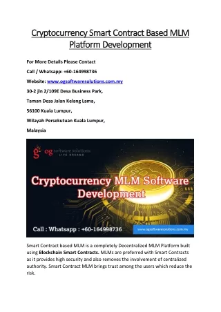 cryptocurr cryptocurrency smart contract based
