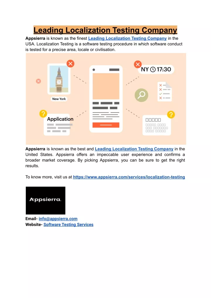 leading localization testing company appsierra