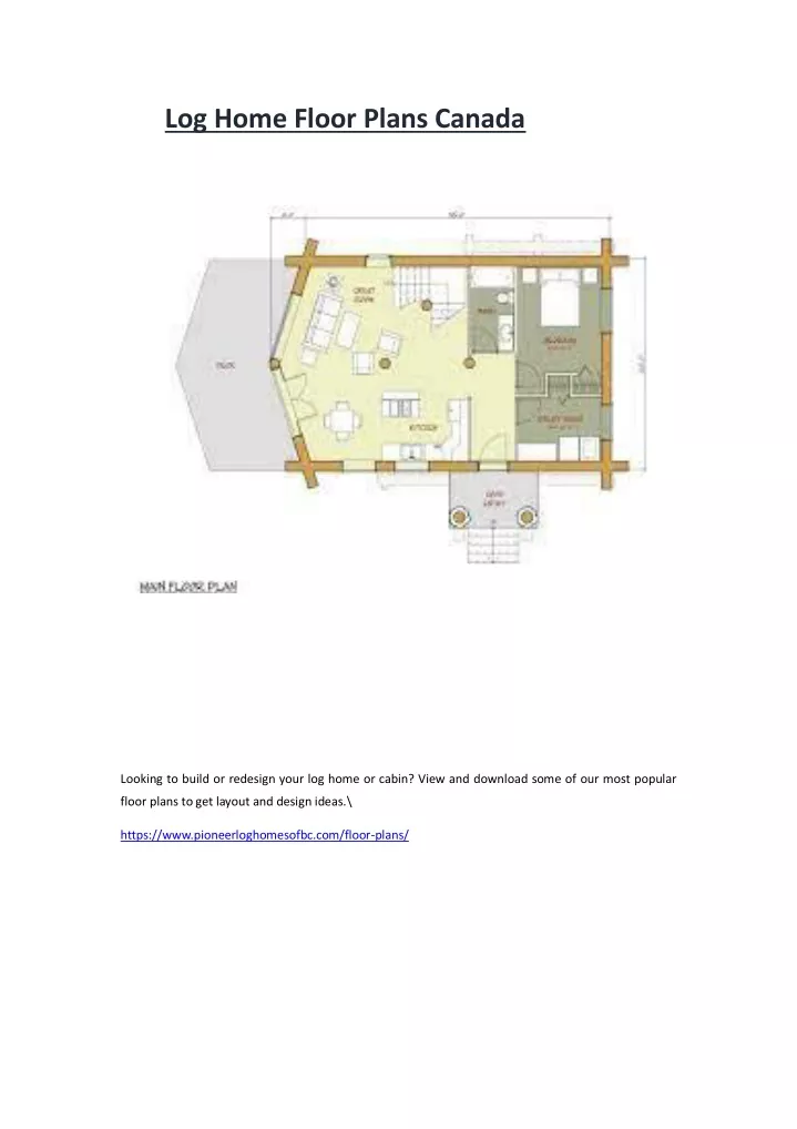 log home floor plans canada