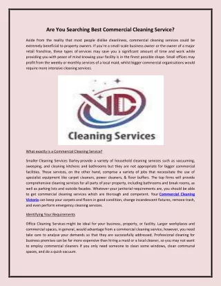 Are You Searching Best Commercial Cleaning Service