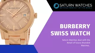 burberry swiss watch