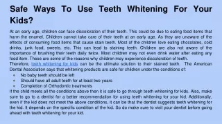 Safe Ways To Use Teeth Whitening For Your Kids_