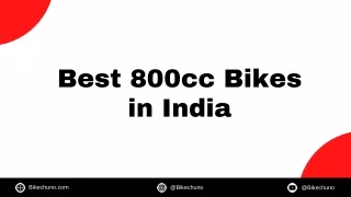 Best 800cc Bikes in India