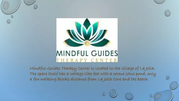 mindful guides therapy center is located