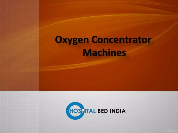 oxygen concentrator machines