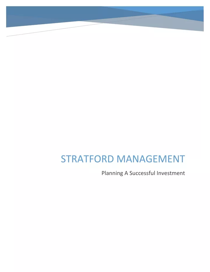 stratford management
