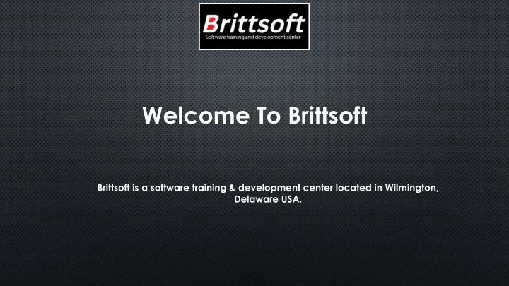 welcome to brittsoft