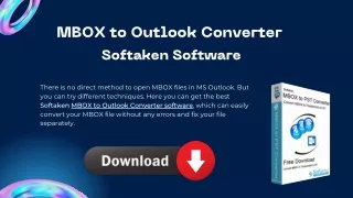 MBOX to Outlook Converter | Softaken Software