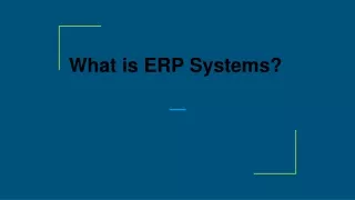 what is erp systems