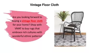 Vintage Floor Cloth