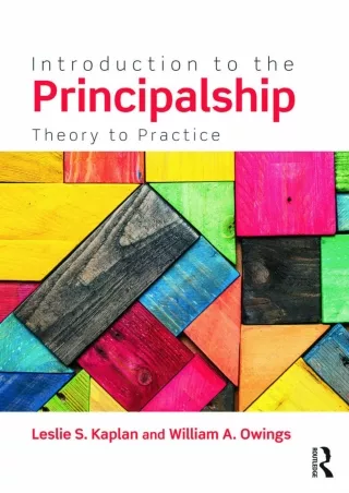 ePUB  Introduction to the Principalship Theory to Practice