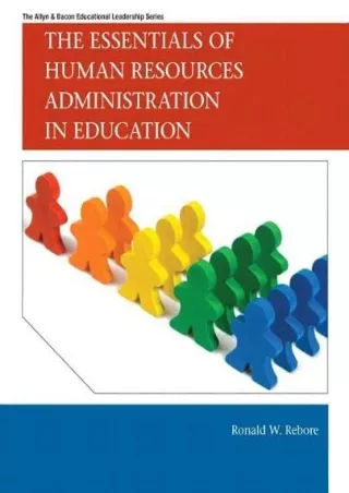 eBOOK  Essentials of Human Resources Administration in Education The