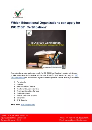 which educational organizations can apply