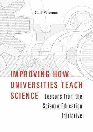 ePUB  Improving How Universities Teach Science Lessons from the Science