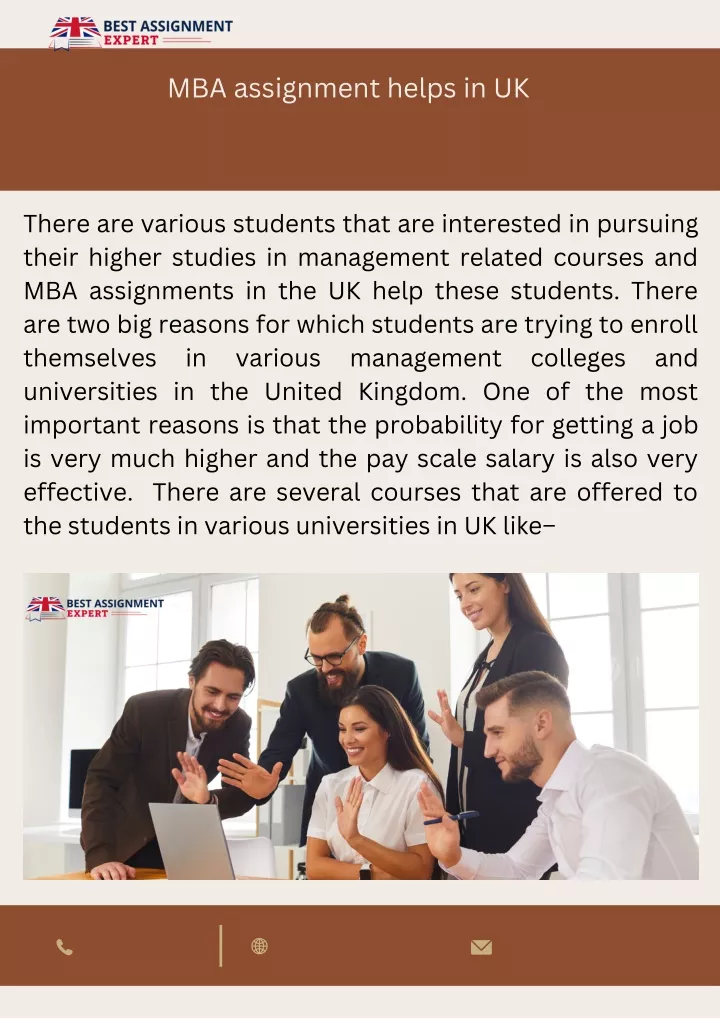 mba assignment helps in uk