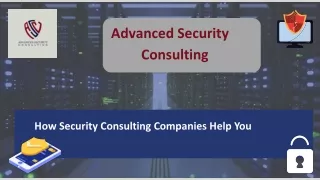 Advanced Security Consulting - Best Security Consulting Companies