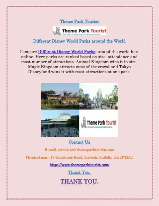 Different Disney World Parks
