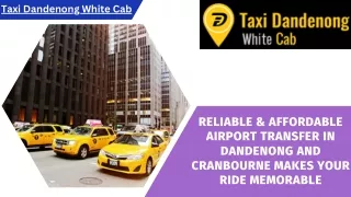 Reliable & Affordable Airport Transfer in Dandenong and Cranbourne