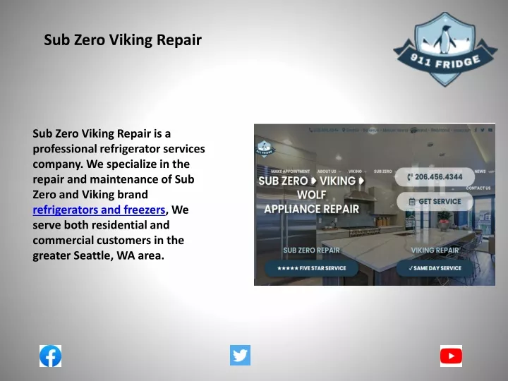 sub zero viking repair
