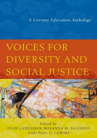 ePUB  Voices for Diversity and Social Justice A Literary Education Anthology
