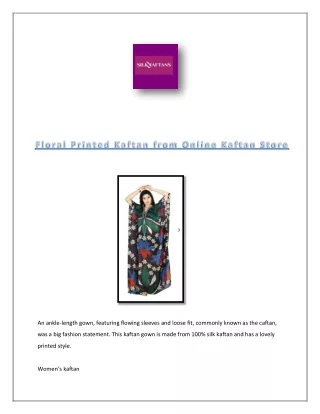 Best Pure Silk Kaftans Dresses For Women In USA  | Resort & Beach Wear  – Silk k