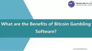 What are the Benefits of Bitcoin Gambling Software?