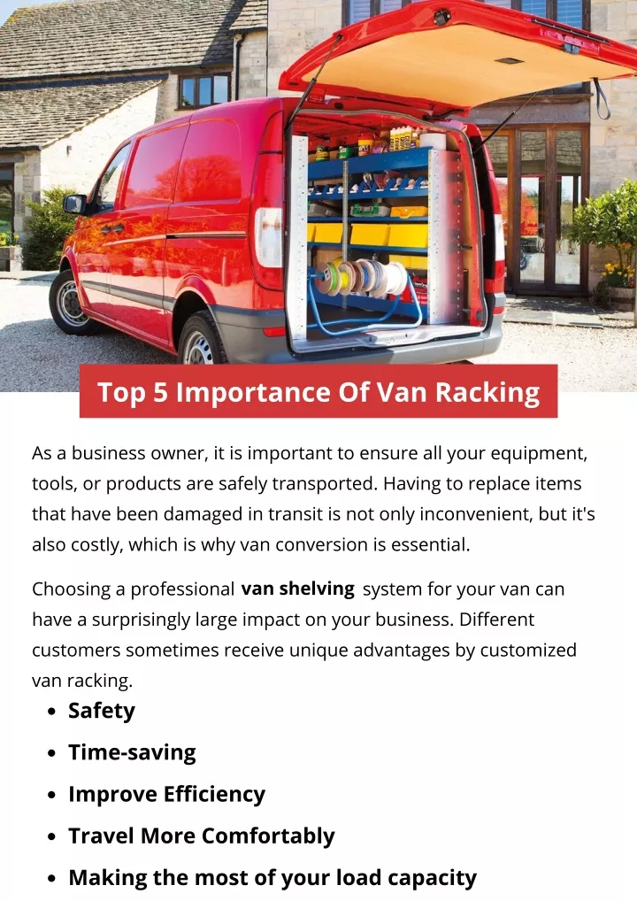 top 5 importance of van racking