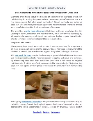 Handmade Salt Scrubs