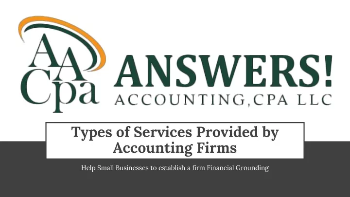 types of services provided by accounting firms