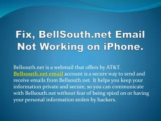 bellsouth net is a webmail that offers