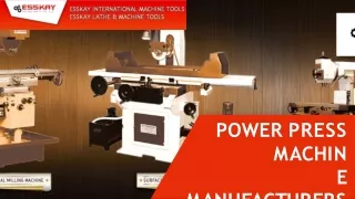 Power Press Machine Manufacturer