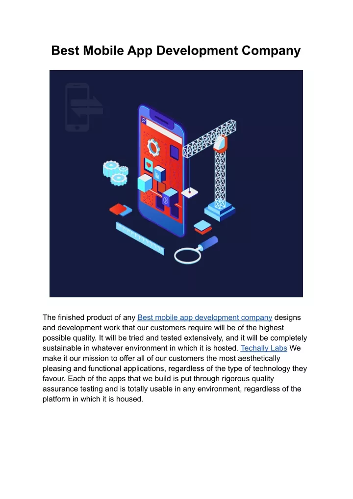 best mobile app development company