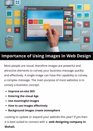 importance of using images in web design