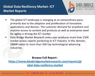 Data Resiliency Market To Grow Extensively At Unstoppable Rate
