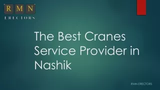 the best cranes service provider in nashik