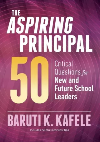 READ  The Aspiring Principal 50 Critical Questions for New and Future