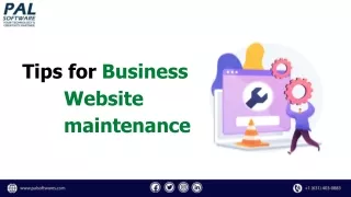 tips for business website maintenance