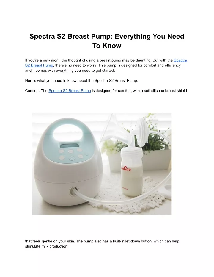 spectra s2 breast pump everything you need to know